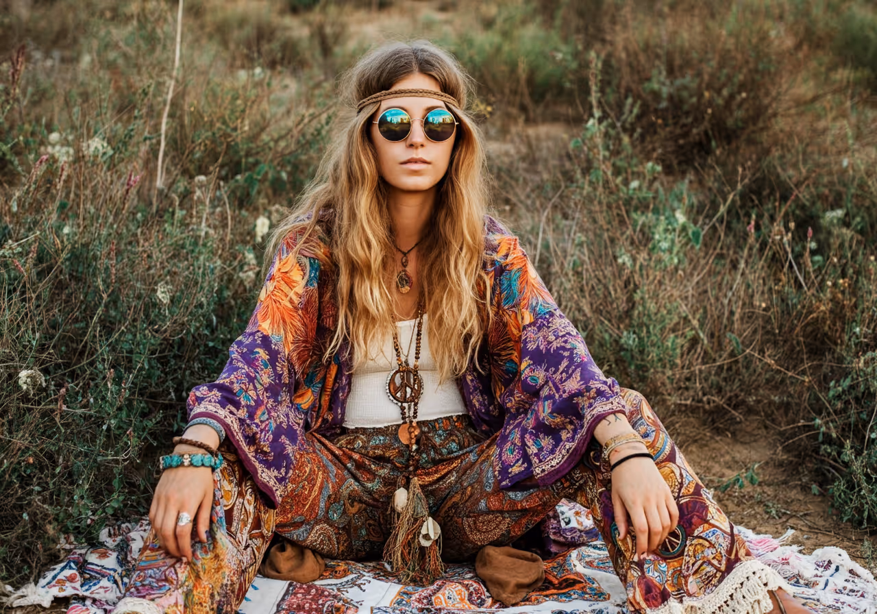 Creating Modern Hippie Looks with AI Design Tools